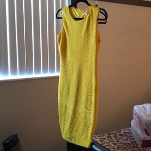 Calvin Klein Yellow Dress